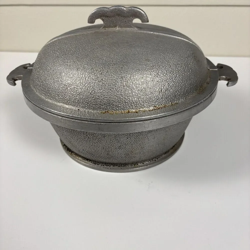Vintage Guardian Service Cookware Hammered Cast Aluminum Pot & Lid Set Of 5
